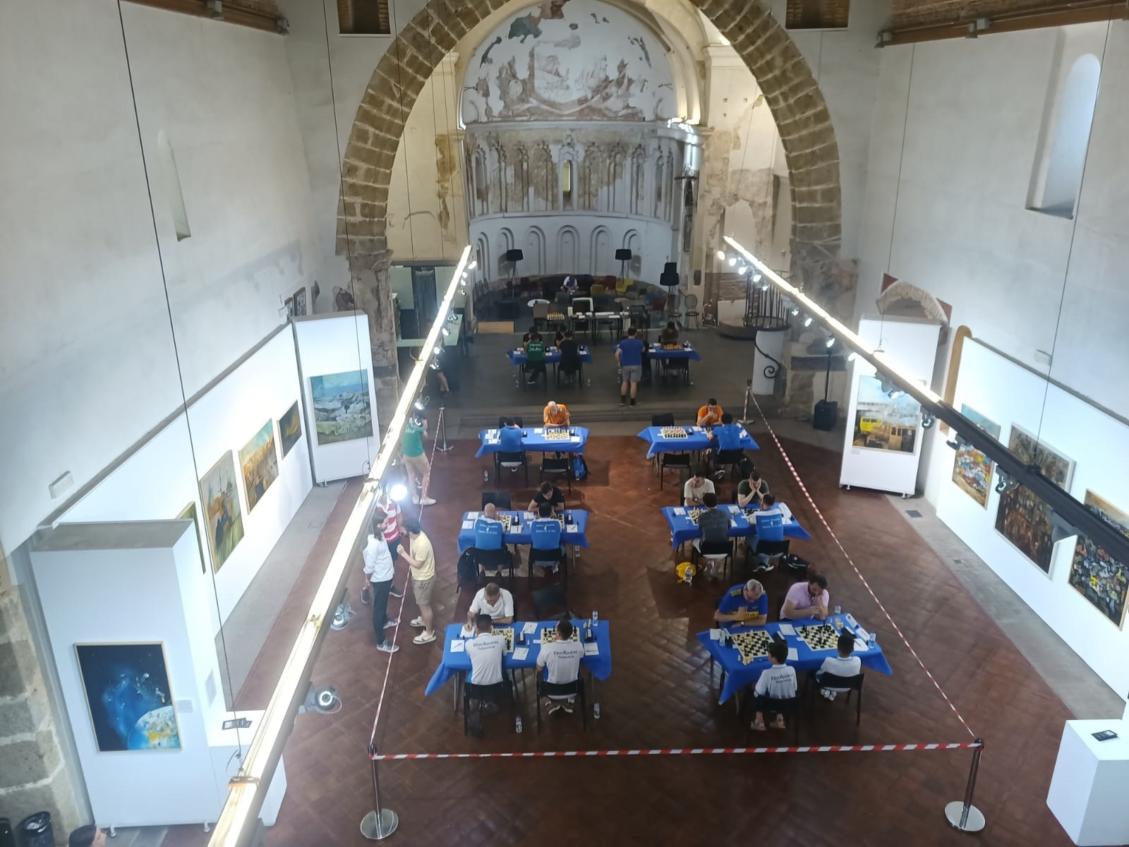 Sala de juego del torneo